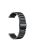 22mm 3 Beads Stainless Steel Smart Watch Butterfly Buckle Replacement Strap for Ticwatch/Moto 360 II 460/Samsung Gear S3 Classic/Huawei Watch GT - Black