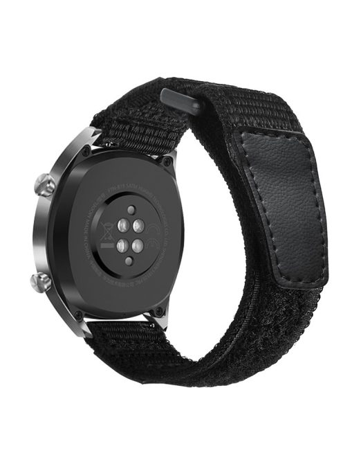 22mm Adjustable Cowhide Coated Nylon Watchband Strap for Huawei Watch GT 1/2 / Honor Magic