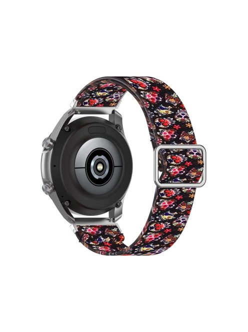 22mm Adjustable Printing Watchband Strap Replacement for Samsung Galaxy Watch3 45mm / Huawei Watch GT 2 Pro - Color Skull