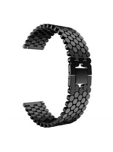   22mm Aluminium Alloy Bracelet Scales Watch Band for Huawei Watch GT/Honor Watch Magic - Black