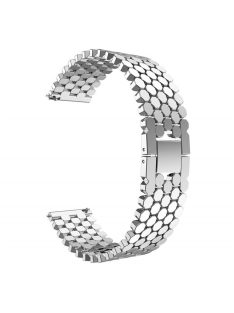   22mm Aluminium Alloy Bracelet Scales Watch Band for Huawei Watch GT/Honor Watch Magic - Silver