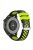 22mm Breathable Dual Color Silicone Watch Strap Wristband with Multiple Holes Design for Huawei Watch GT3 46mm/Samsung Gear S3 Frontier/Classic - Black/Green