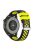 22mm Breathable Dual Color Silicone Watch Strap Wristband with Multiple Holes Design for Huawei Watch GT3 46mm/Samsung Gear S3 Frontier/Classic - Black/Yellow