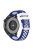 22mm Breathable Dual Color Silicone Watch Strap Wristband with Multiple Holes Design for Huawei Watch GT3 46mm/Samsung Gear S3 Frontier/Classic - Blue/White