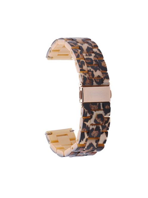 22mm Breathable Resin Watch Band Strap for Huawei Watch GT/Watch 2 Pro/Samsung Gear S3 Frontier/Gear S3 Classic - Leopard