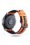 22mm Carbon Fiber Leather Coated Silicone Watch Strap for Huawei Watch GT2/Galaxy Watch 46mm etc. - Orange