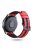 22mm Carbon Fiber Leather Coated Silicone Watch Strap for Huawei Watch GT2/Galaxy Watch 46mm etc. - Red