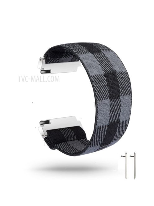 22mm Colorful Nylon Watch Band for Huawei Watch GT 2e/GT/GT 2 46mm  - Grey/Black