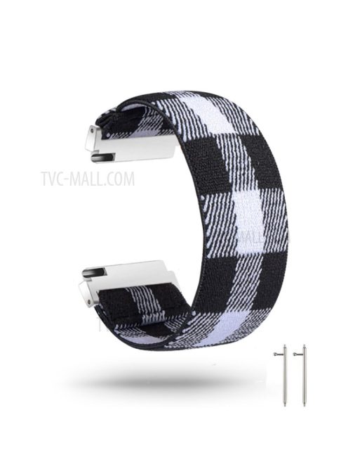 22mm Colorful Nylon Watch Band for Huawei Watch GT 2e/GT/GT 2 46mm  - White/Black