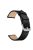 22mm Genuine Leather Watch Strap Smart Watch Band for Huawei Watch GT / Watch Magic / Watch 2 - Black