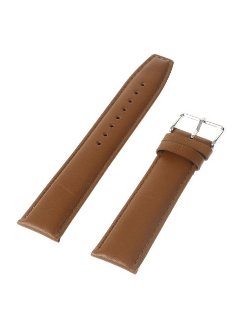 22mm Genuine Leather Watchband for Huawei Watch 2 Classic Edition / Samsung Gear S3 Classic / Moto 360 46mm 2nd Gen/Pebble Time Etc - Brown