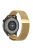 22mm Magnetic Closure Milanese Wristband Breathable Watch Strap Replacement for Huawei Watch GT3 46mm/Samsung Gear S3 Frontier/Classic - Gold