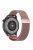 22mm Magnetic Closure Milanese Wristband Breathable Watch Strap Replacement for Huawei Watch GT3 46mm/Samsung Gear S3 Frontier/Classic - Rose Pink