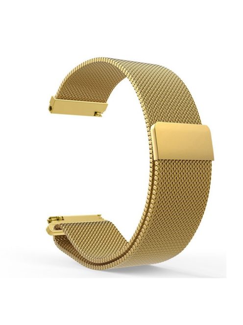 22mm Magnetic Milanese Stainless Steel Watch Strap for Huawei Watch GT / Honor Watch Magic - Gold