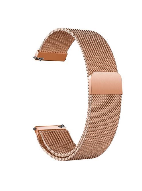 22mm Milanese Mesh Stainless Steel Reticular Watch Band for Huawei Watch GT - Champagne Gold