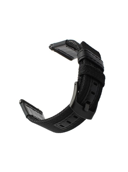 22mm Nylon Smart Watch Strap Wrist Band for Huawei Watch GT - Black