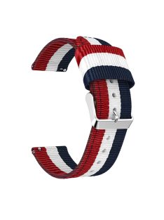   22mm Nylon Smart Watch Wrist Strap for Huawei Watch GT2e GT2 46mm - Red/White/Blue