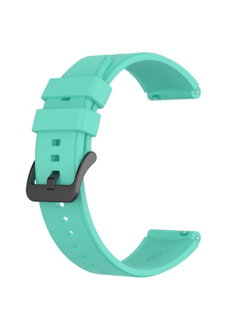 22mm Plain Silicone Watch Band Strap Replacement for Huawei Watch 3/Watch 3 Pro - Cyan