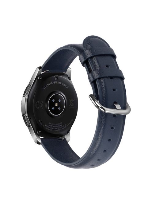 22mm Quality Leather Smart Watch Replacement Strap for Huawei Watch GT 2e/GT 46mm - Dark Blue