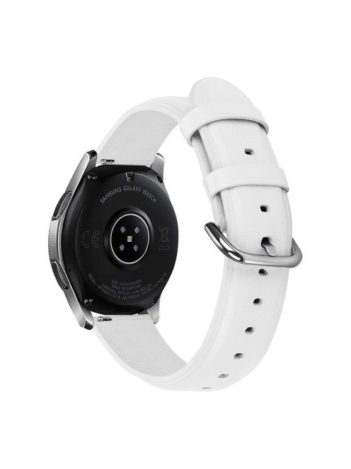 22mm Quality Leather Smart Watch Replacement Strap for Huawei Watch GT 2e/GT 46mm - White