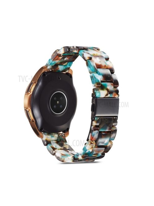 22mm Resin Replacement Watch Band for Huawei Watch GT/GT2/GT2e 46mm etc. - Blue Floral