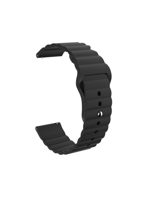 22mm Silicone Multi-hole Silicone Smart Watch Strap for Huawei Watch GT2e/GT2 46mm - Black