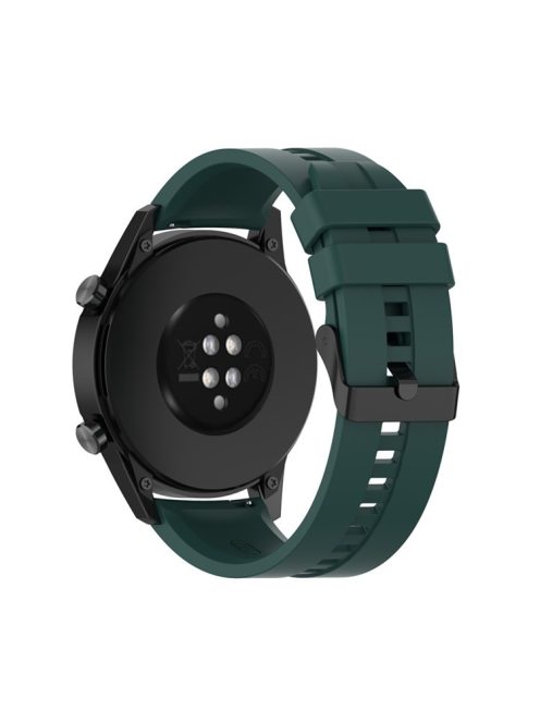 22mm Silicone Smart Watch Bands for Huawei Watch Buds / Watch 3 Pro New, Wrist Strap Watchband Replacement - Dark Green