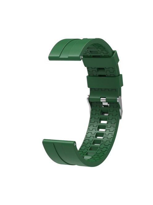 22mm Silicone Watch Strap Replacement Adjustable Watch Band for Huawei Watch GT - Army Green