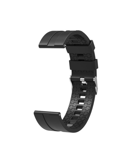 22mm Silicone Watch Strap Replacement Adjustable Watch Band for Huawei Watch GT - Black