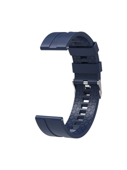 22mm Silicone Watch Strap Replacement Adjustable Watch Band for Huawei Watch GT - Dark Blue