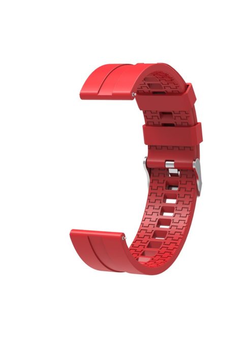 22mm Silicone Watch Strap Replacement Adjustable Watch Band for Huawei Watch GT - Red