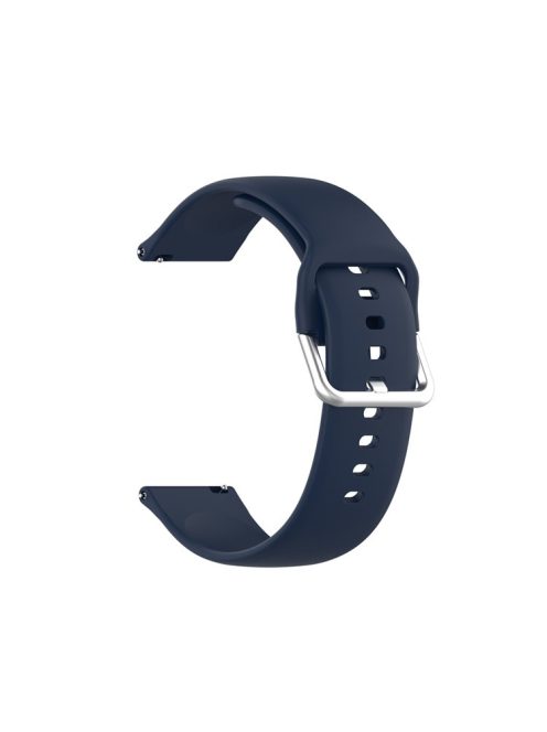 22mm Silicone Watch Strap Silver Buckle [Small Size] for Huawei Watch GT 2 Pro - Midnight Blue