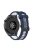 22mm Silicone Watch Strap Soft Wristband with Buckle for Samsung Galaxy Watch 3 45mm R840/Gear S3/Huawei Watch GT 2e/GT3 46mm/GT Runner - Midnight Blue/White