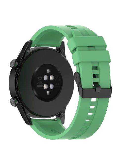 22mm Silicone Watch Strap Wristband with Steel Pin Buckle for Huawei Watch GT3/GT Runner - Green