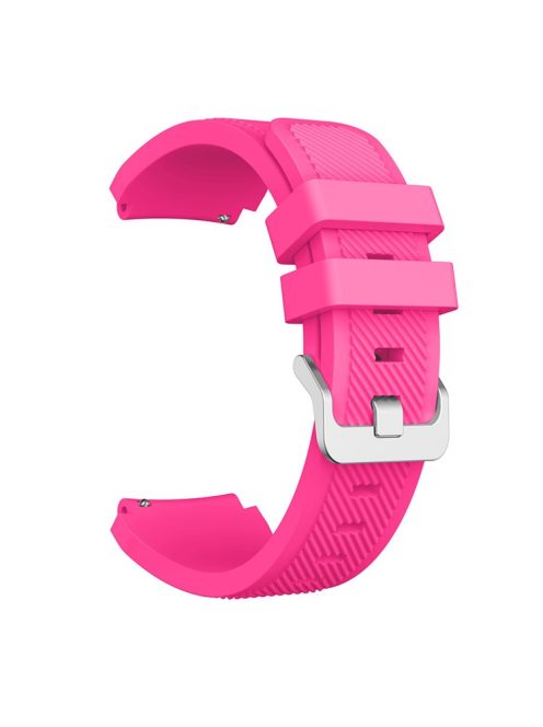 22mm Silicone Wrist Strap Pin Buckle Sports Watch Band Replacement for Huawei Watch GT - Rose