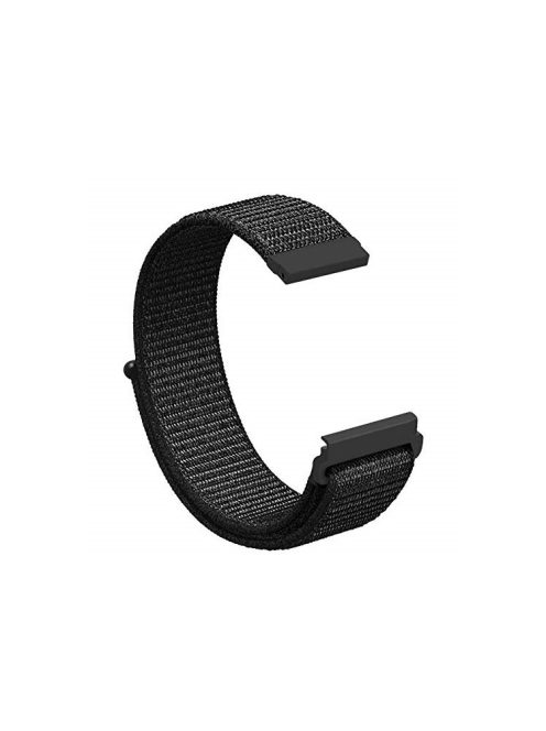 22mm Soft Breathable Nylon Sport Loop Wrist Band Strap for Huawei Watch GT/Watch 2 Pro/Honor Watch Magic - Black