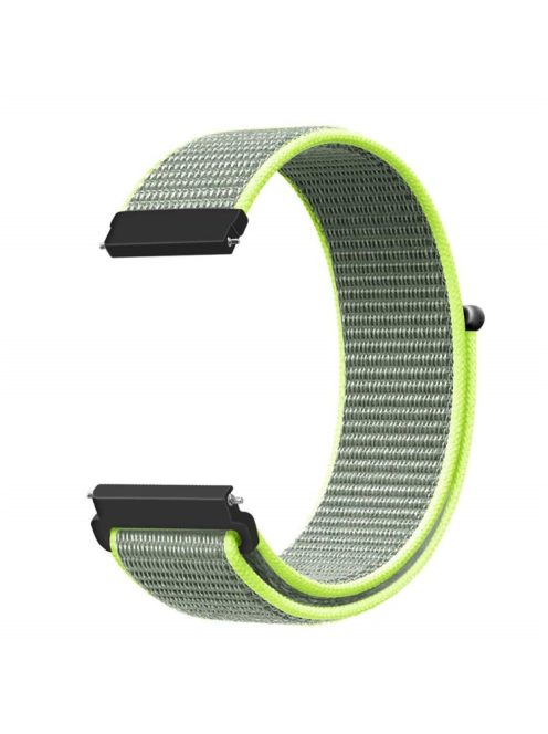 22mm Soft Breathable Nylon Sport Loop Wrist Band Strap for Huawei Watch GT/Watch 2 Pro/Honor Watch Magic - Green