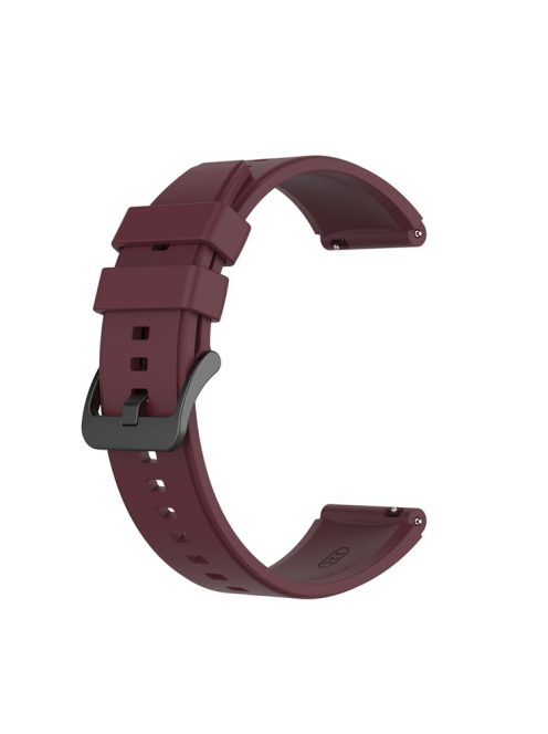 22MM Soft Silicone Watch Band Strap Replacement for Huawei Watch GT 2 Pro - Wine Red