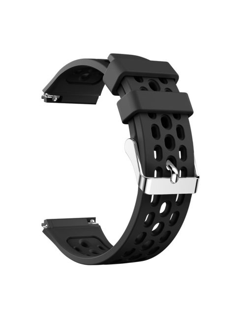 22MM Soft Silicone Watch Band Strap Replacement for Huawei Watch GT 2e - Black