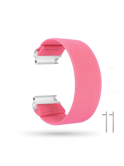 22mm Solid Color Printing Nylon Smart Watch Band for Huawei Watch GT 2e / GT / GT 2 46mm - Deep Pink