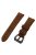 22mm Split Leather Watch Band with Black Big Buckle for Huawei Watch GT - Dark Brown