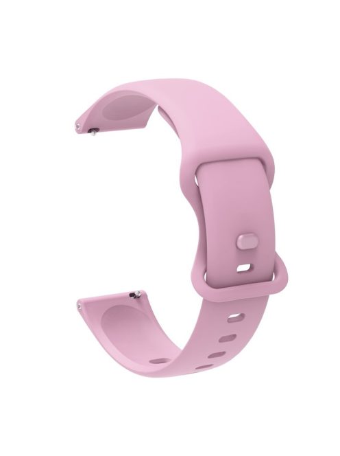 22mm Sport Wristband Universal Silicone Watchband Strap Replacement for Samsung Gear S3 Frontier/S3 Classic/Galaxy Watch 46mm/Huawei Watch GT 2 46mm/Huami Amazfit 1/2 - Pink