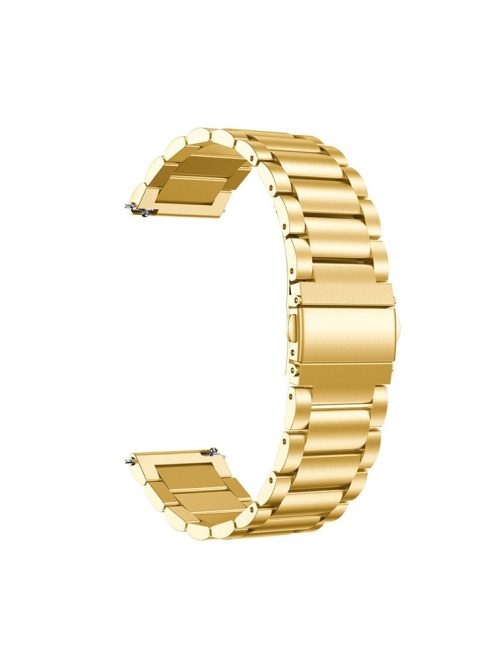 22mm Stainless Steel with Butterfly Buckle 3-bead Watch Band for Huawei Honor Magic Watch 2 46mm/Honor Magic/Honor Magic Dream - Gold