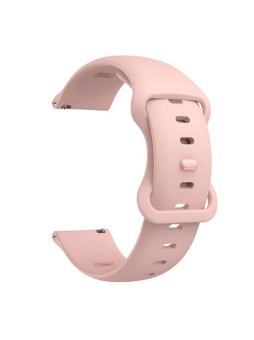 22mm Width Soft Silicone Universal Band Strap Replacement for Huawei Watch 3 / 3 Pro / Samsung Amazfit Watch Etc - Pink