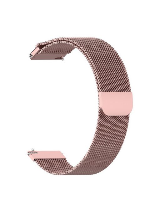 Adjustable Milanese Stainless Steel Wristband Watch Strap Replacement for Huawei Watch 3/Watch 3 Pro - Pink