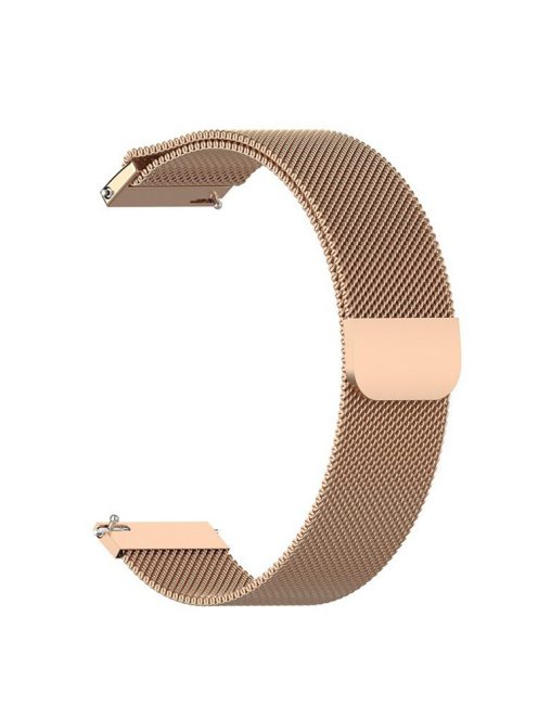 Adjustable Milanese Stainless Steel Wristband Watch Strap Replacement for Huawei Watch 3/Watch 3 Pro - Rose Gold