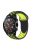 Bi-color Soft Silicone Watchband Strap for Huawei Watch GT - Black / Yellow