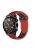 Bi-color Soft Silicone Wrist Strap for Huawei Watch GT - Red / Black