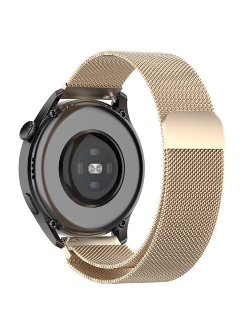 Breathable Milanese Stainless Steel Mesh Band Watch Strap for Huawei Watch GT3 42mm/Samsung Galaxy Watch 42mm - Champagne Gold