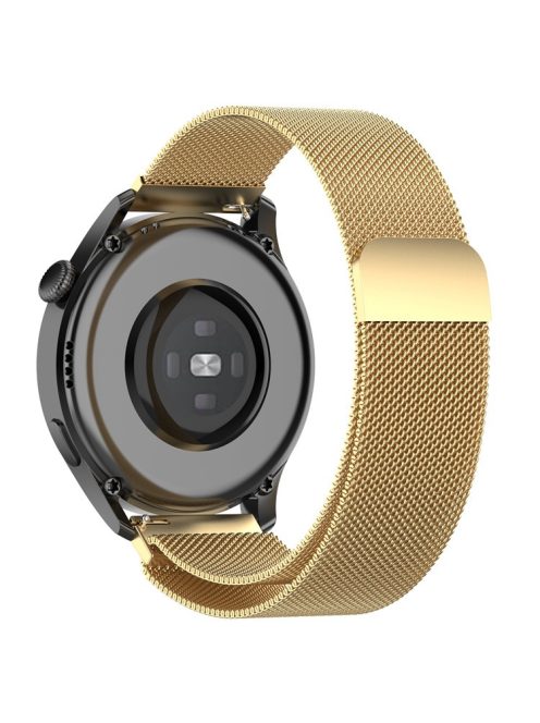 Breathable Milanese Stainless Steel Mesh Band Watch Strap for Huawei Watch GT3 42mm/Samsung Galaxy Watch 42mm - Gold